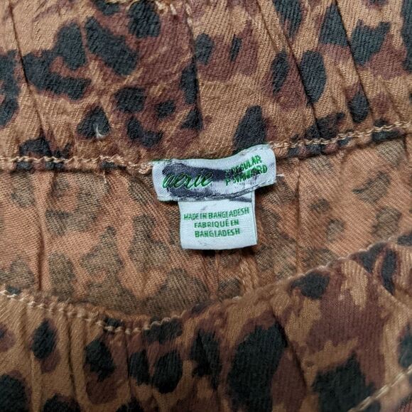 NWOT AERIE Animal Print Wide Leg Lounge Pants S - Picture 5 of 9